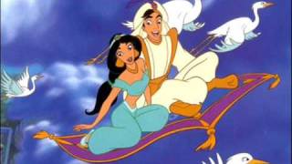 Aladdin amp Jasmine  A Whole New World with lyrics [upl. by Nauqad]