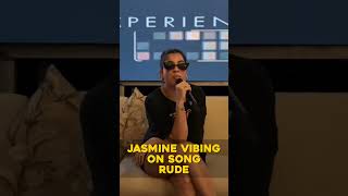 Jasmine Sandlas vibing on song rude jasminesandlas [upl. by Adnawyt357]