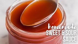 Easy Sweet and Sour Sauce 6 ingredients  The Recipe Rebel [upl. by Annaiv513]