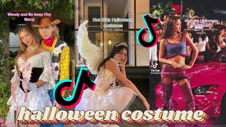 Halloween costumes for four besties 🩷🌷🌺￼ shorts costumes halloween halloween2023 ￼ [upl. by Sirtemed]