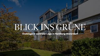 Immobilienvideo Endetage mit Blick ins Grüne in HamburgAlsterdorf [upl. by Ruzich781]