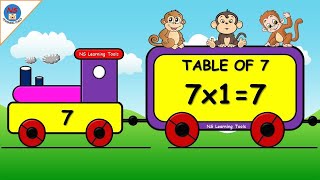 Table of 7 7x17 Multiplication Maths Tables Learn Multiplication 7 ka pahada 7 Times Tables [upl. by Ernest]