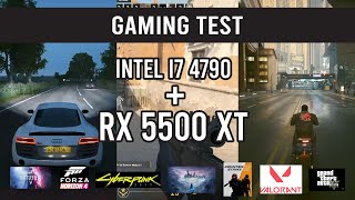 Gaming Test Intel i7 4790  RX 5500 XT 8gb [upl. by Delaney254]