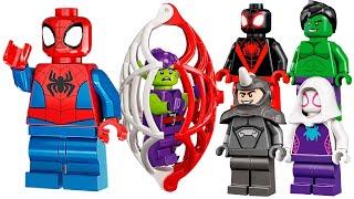 Spidey and his Amazing Friends LEGO Web Quarters HQ with Ghost Spider amp Spin 2 Compilation [upl. by Dalis]