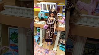 💞Diy miniature barbie beautiful full dress makingbarbiefulldressyoutubeshorts [upl. by Eellehs]