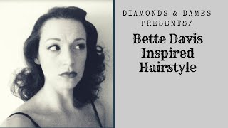 1950 Bette Davis Relaxed Curls Hairstyle [upl. by Langille]