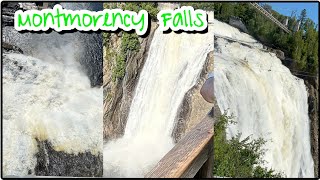 Montmorency falls  Scenic waterfalls  Suspension bridge  small hiking  Quebec City  Canada [upl. by Brena]