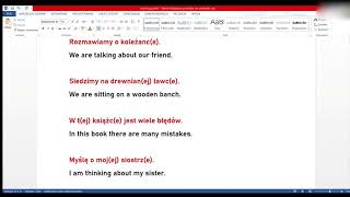 Polish lessons The Locative Case  Easy Polish [upl. by Buxton544]