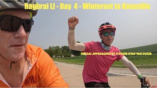 Ragbrai LI 2024  Day 4  Winterset to Knoxville  special appearance by duzer [upl. by Neelcaj]