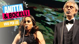 ANITTA E ANDREA BOCELLI  VIVO PER LEI EM SÃO PAULO [upl. by Eillek42]