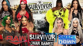 Team Raw vs Team Smackdown Womens Wargames Survivor Series Wargames [upl. by Wanyen]