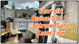 186sq ft room at Fairmont or 1bedroom suite at Marriott Quebec City Same price… I pick the latter [upl. by Huttan]