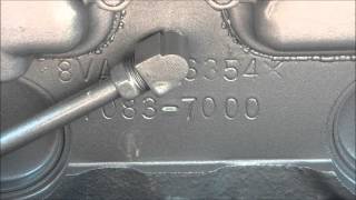 Serial Number Location Series V71 Detroit Diesel Engine [upl. by Owiat]