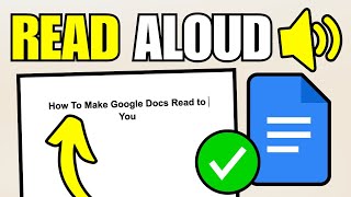 How To Make Google Docs Read To You Read Text Aloud [upl. by Rebor52]