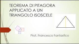 Problema con teorema di Pitagora applicato a un triangolo isoscele [upl. by Bowden172]