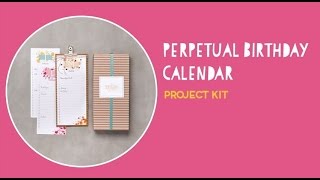 Perpetual Birthday Calendar Project Kit by Stampin’ Up [upl. by Bridge]