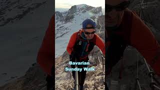 ❄😎 Bavarian sunday walk 🏔️☀️zugspitze mountain summit [upl. by Collimore360]