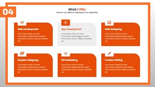 4 Responsive Our Services Section Using HTML and CSS  Services Section Html Css  Crown Coder [upl. by Angadresma]