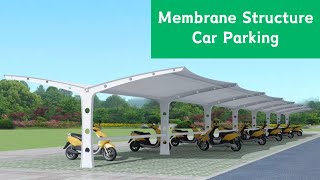 Metal Membrane Structure Carport Parking Shed Canopy [upl. by Cioffred]