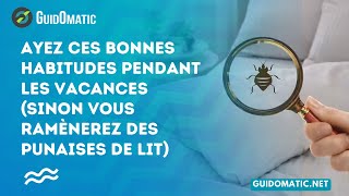 👉 Ayez ces bonnes habitudes pendant les vacances sinon vous ramènerez des punaises de lit [upl. by Eduardo55]