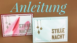 Eine schwungvolle Weihnachtskarte mit Stampin Up Produkten [upl. by Lily562]