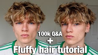 Summer 2023 fluffy fringe hair tutorial  100k QnA [upl. by Erised349]