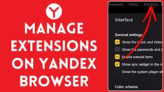 How to Manage Extensions in Yandex Browser 2024 [upl. by Riobard]