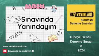 LGS 20232024 HIZ YAYINLARI TÃœRKÄ°YE GENELÄ° 8 DENEME SINAVI MATEMATÄ°K VÄ°DEO Ã‡Ã–ZÃœMLERÄ°  SON DENEME [upl. by Yesor]