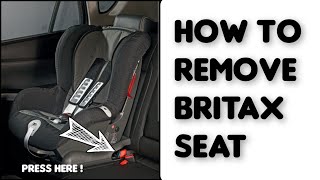 How to REMOVE Britax Child Seat with ISOFIX [upl. by Derward]