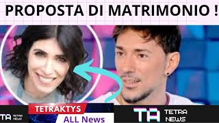 PROPOSTA DI MATRIMONIO GIORGIA UNA DELLE PIU BELLE VOCI DITALIA RICEVE LANELLO DAL SUO EMANUEL [upl. by Martres]