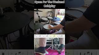 Hymn For The Weekend Part 1 drums music shorts [upl. by Herwick]