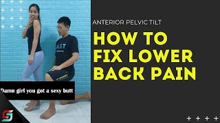 Fix Lower Back Pain Anterior Pelvic Tilt [upl. by Seyah]