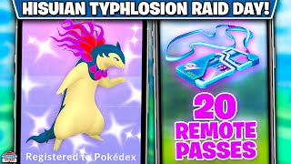 Top Tips for Hisuian Typhlosian Raid Day  Higher Shiny Chances amp Extra Passes [upl. by Latsyrk813]