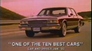 Chevrolet commercial  Celebrity Camaro amp Caprice 1983 [upl. by Allemap150]