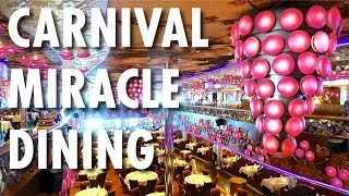 Carnival Miracle Tour amp Review Dining  Carnival Cruise Line  Cruise Ship Tour amp Review [upl. by Ennayelsel]