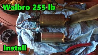 Walbro 255 fuel pump Install on the 240sx S14 drift build [upl. by Deer]