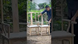 Crafting a Wooden Chair by Hand – A Skill Every Carpenter Needs 🛠️🌳 shorts [upl. by Dunaville]