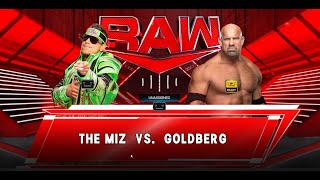 Ep1  Goldberg Braun Strowman rivalry begins  Goldberg vs The Miz  Raw [upl. by Burt46]