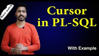 What is Cursor in PLSQL with example [upl. by Aldora155]