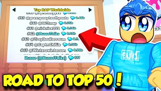 ROAD TO TOP 50 ON LEADERBOARDS IN PET SIMULATOR 99 [upl. by Edahc]