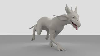 Quadruped run cycle animation with development [upl. by Schaefer]