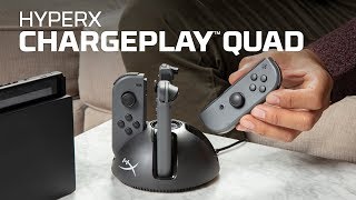 Estación de carga JoyCon™ para Nintendo Switch – HyperX ChargePlay™ Quad [upl. by Namyaw]