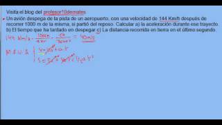 Ejercicio 06 MRUA problema resuelto parte 1 [upl. by Sumer]