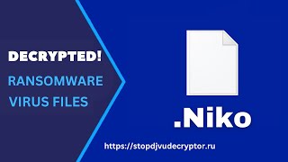 How to Decrypt Niko Virus Files  Remove Virus and Recover Data  Niko Makop Decryptor [upl. by Aihseuqal240]