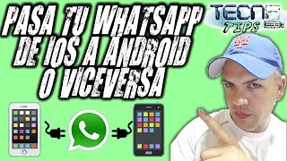 COMO TRANSFERIR WHATSAPP DE ANDROID A IPHONE O VICEVERSA  PASAR WHATSAPP BUSINESS IPHONE ANDROID ✅ [upl. by Dolphin]