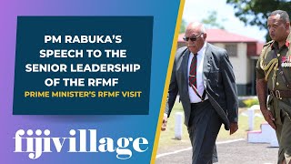 PM Rabuka’s speech to the senior leadership of the RFMF [upl. by Ahtoelc]