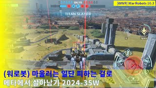 워로봇 마울러는 일단 피하는 걸로  메타에서 살아남기 202435주차  WarRobots 103 warrobots wwr [upl. by Nehttam]