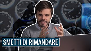 6 step per SCONFIGGERE la PROCRASTINAZIONE nello STUDIO e nel LAVORO [upl. by Rafa518]