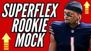 Superflex Dynasty Rookie Mock Draft POST NFL DRAFT [upl. by Ayek]