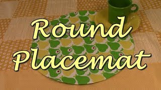 Easy Round Placemat [upl. by Seabrook]